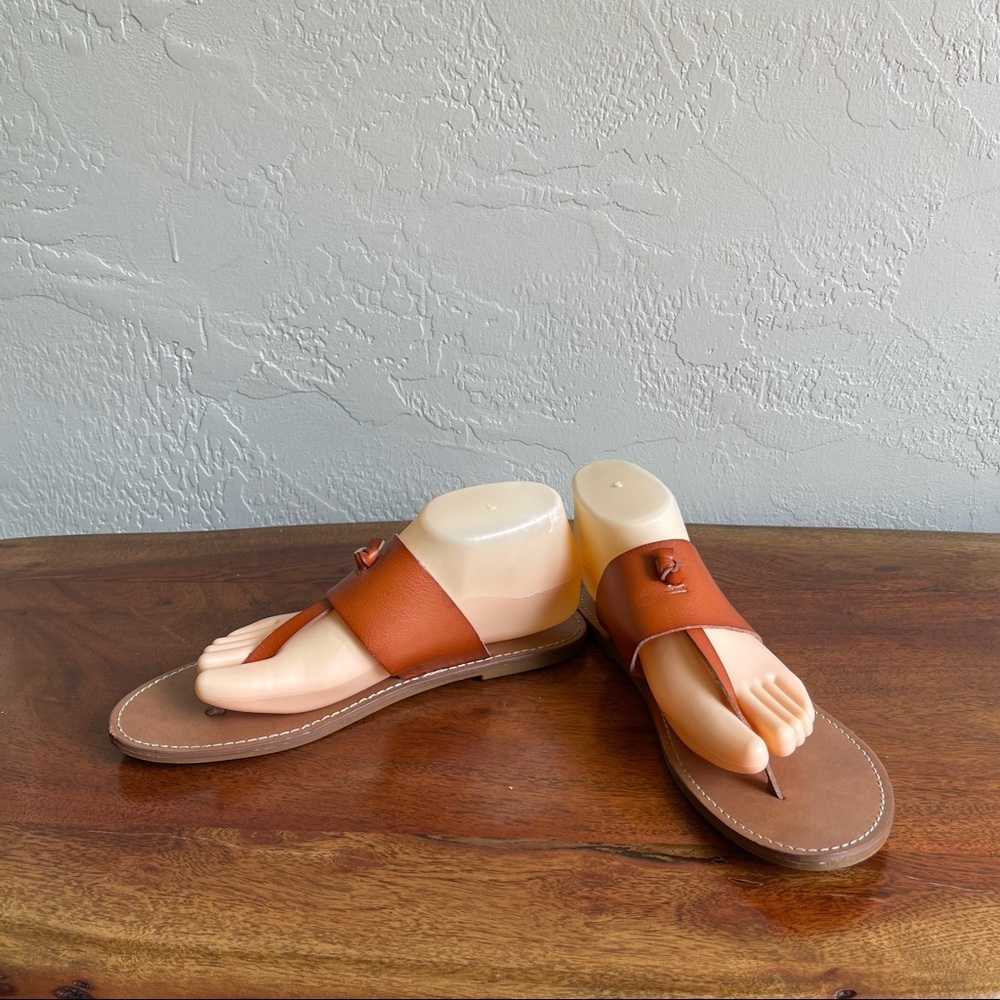 Massimo Supply Co.  Brow Leather‎ Sandals Size: 10 - Picture 2 of 6